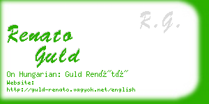 renato guld business card